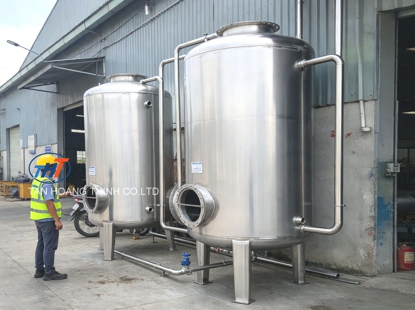 gia công bồn inox, gia công bể inox, bồn inox theo yêu cầu