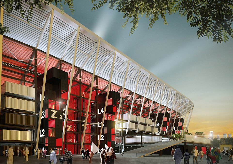 Sân vận động Qatar bằng thép tiền chế